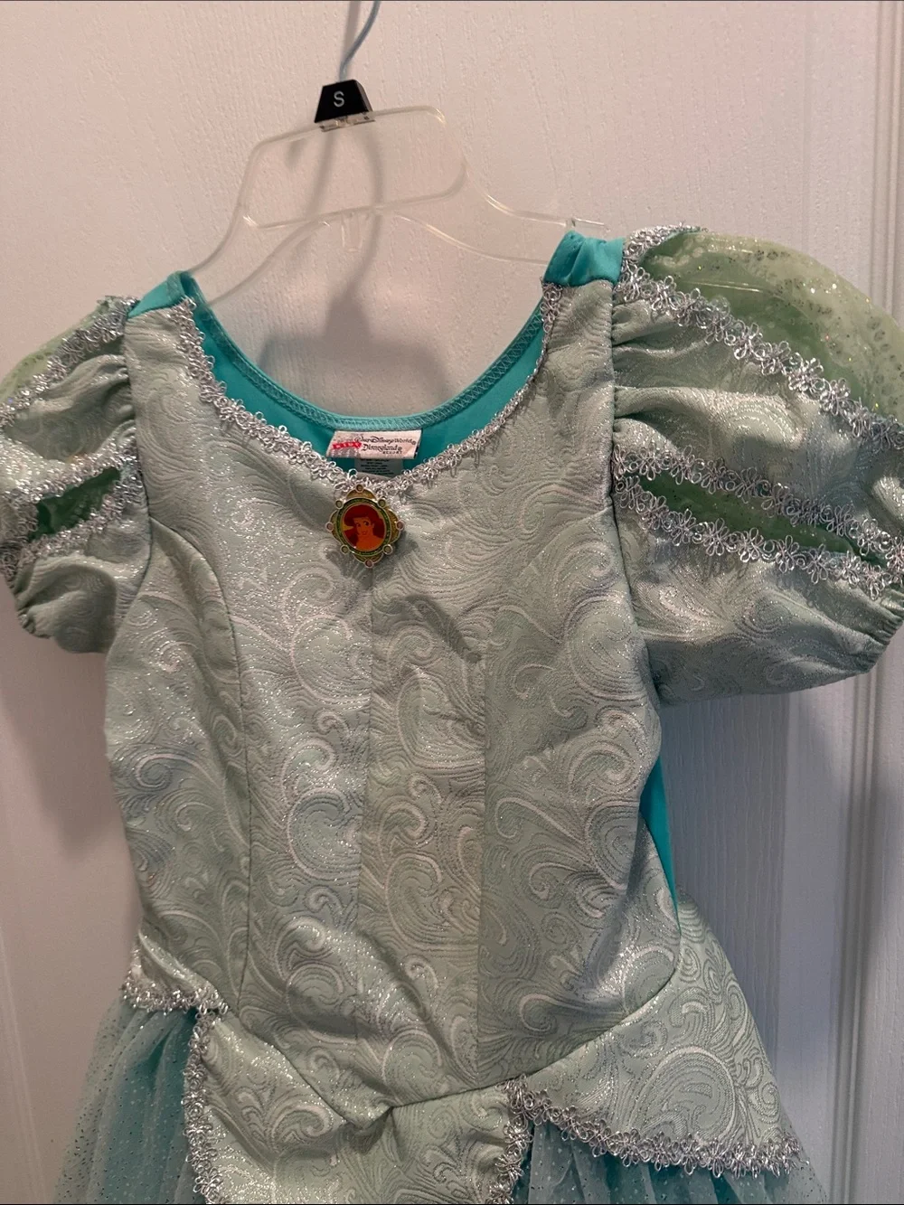 Disney’s Ariel  Girls' Light Green Princess Costume Dress 7/8